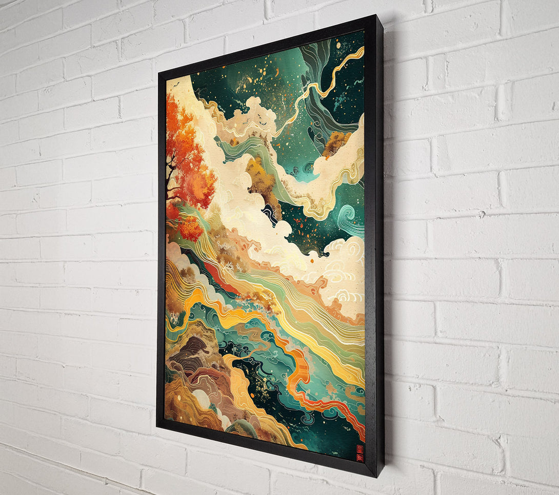  A Canvas Print of Emerald Cloud Dreamscape Canvas Print