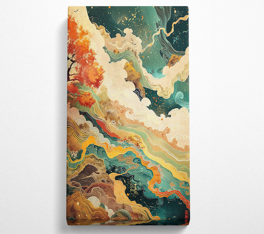  A Canvas Print of Emerald Cloud Dreamscape Canvas Print