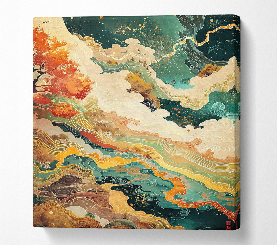  A Canvas Print of Emerald Cloud Dreamscape Canvas Print