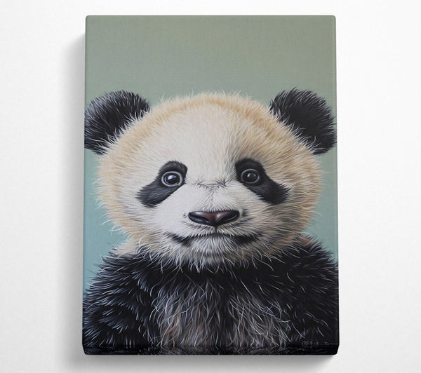  A Canvas Print of Green Panda Cub Canvas Wall Art
