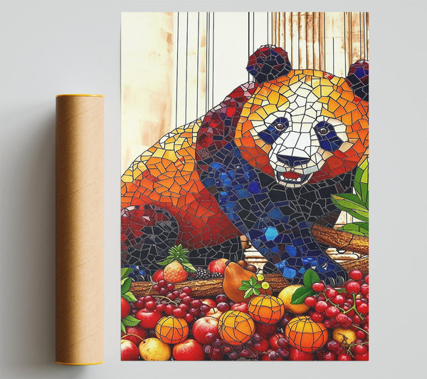 Orange Panda Mosaic