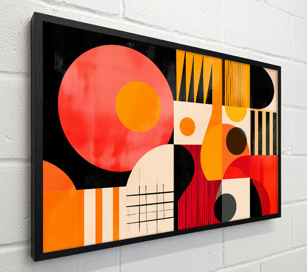 Crimson Orange Abstract
