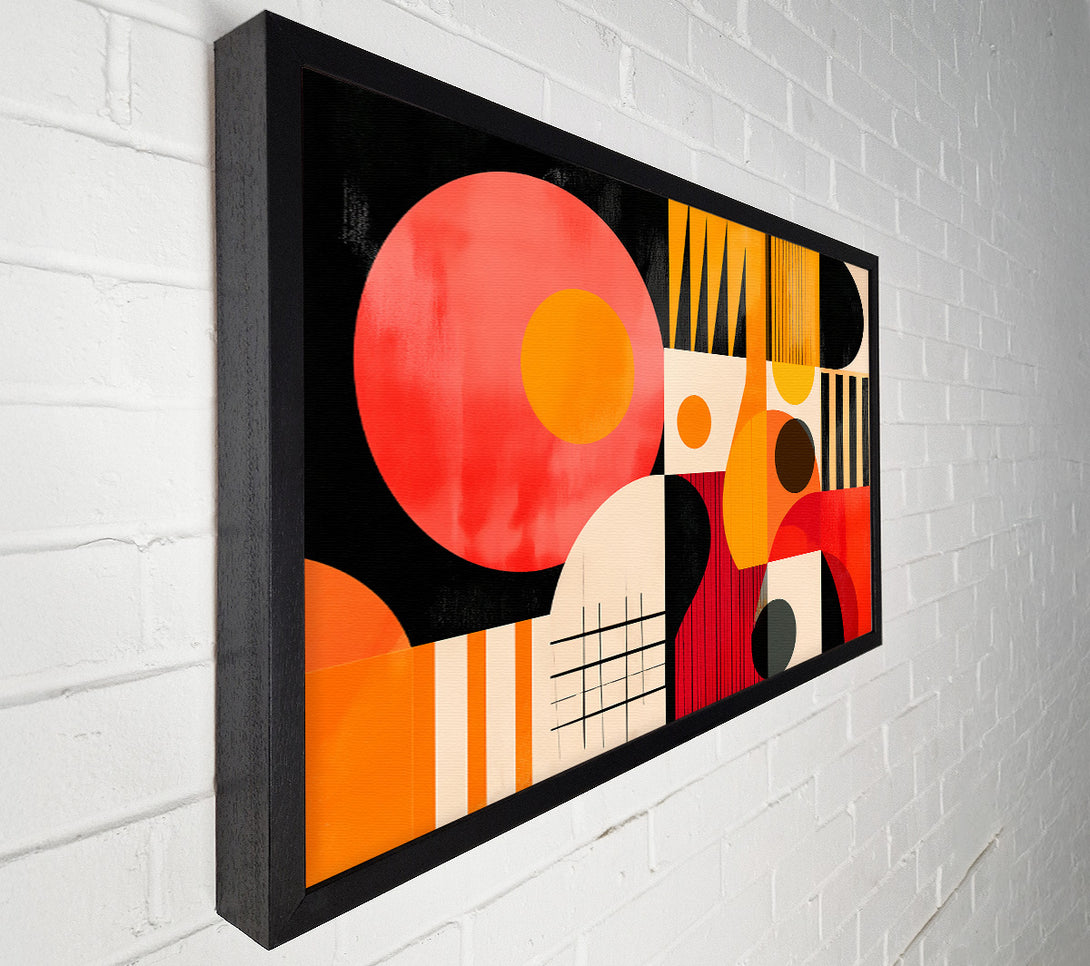  A Canvas Print of Crimson Orange Abstract Canvas Print