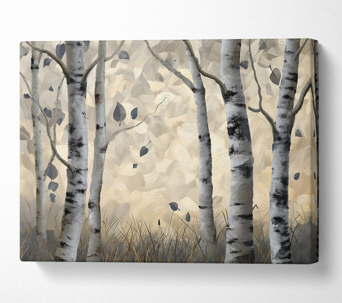  A Canvas Print of Golden Birch Grove Canvas Art