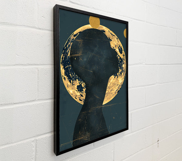 Golden Cosmic Silhouette