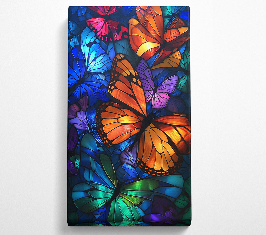 A Canvas Print of Orange Butterfly Symphony Canvas Print