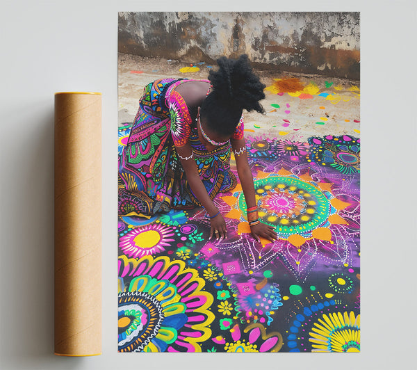 Purple Mandala Creation