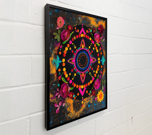 Black And Yellow Mandala