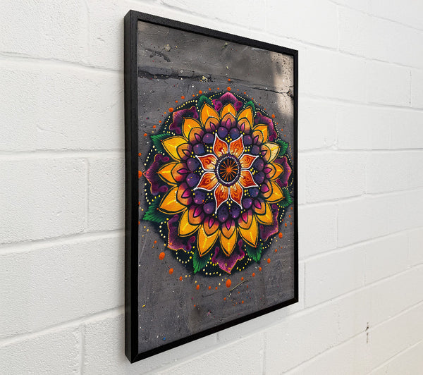Orange Mandala Bloom