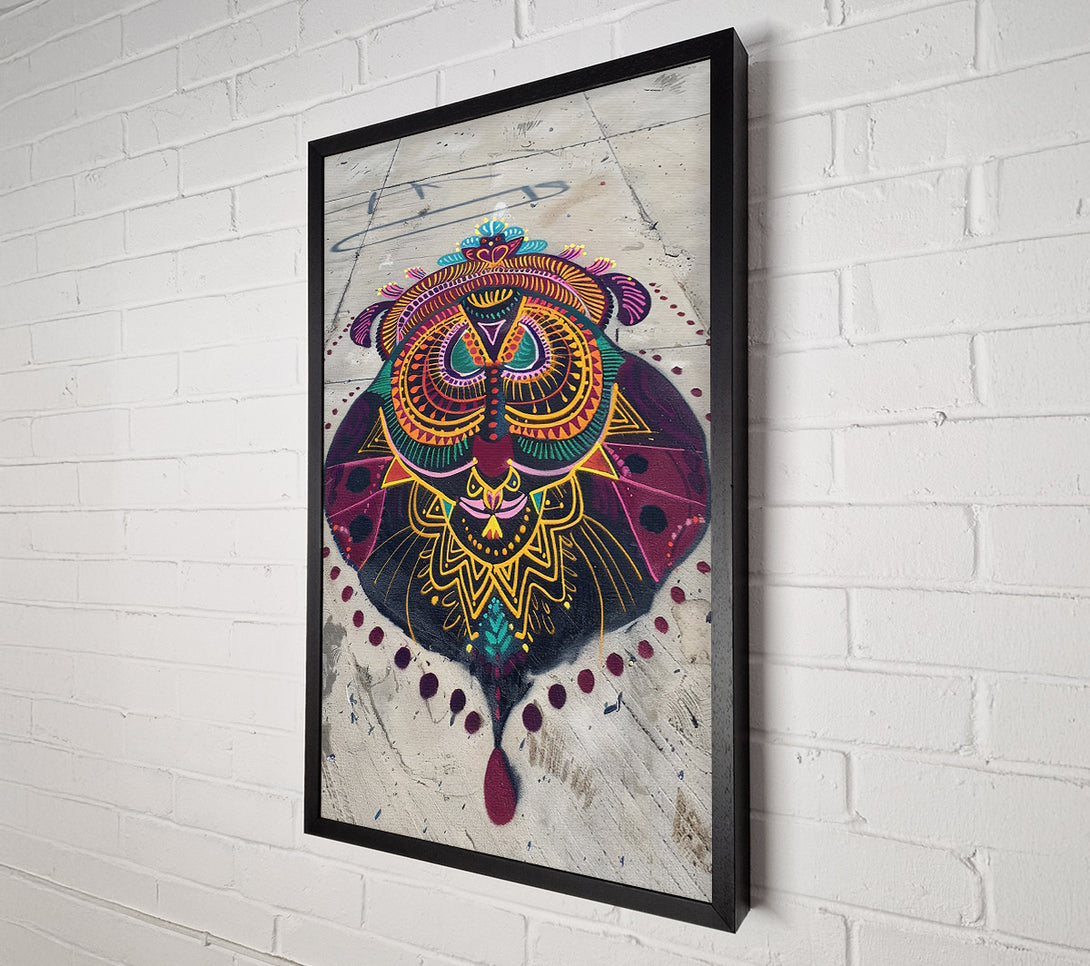  A Canvas Print of Crimson Mandala Dream Canvas Art