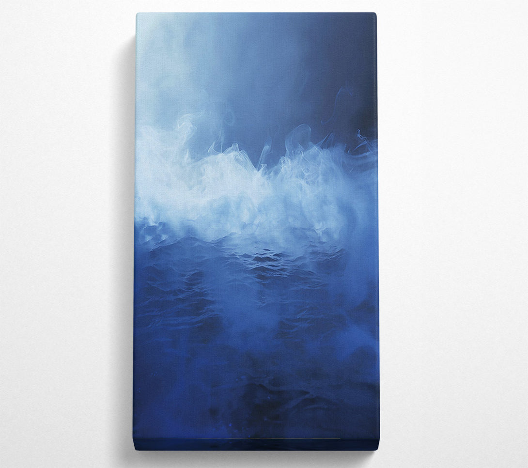  A Canvas Print of Azure Smoke Waves Canvas Art