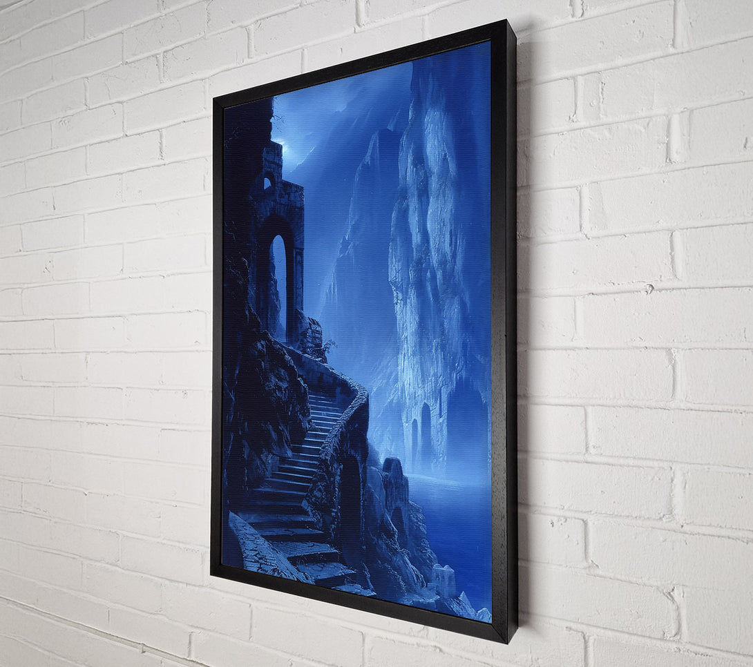  A Canvas Print of Azure Stairway To Nowhere Canvas Print