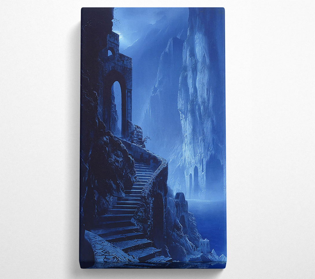 A Canvas Print of Azure Stairway To Nowhere Canvas Print