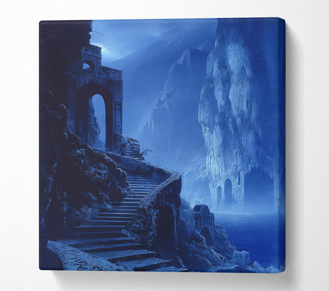  A Canvas Print of Azure Stairway To Nowhere Canvas Print
