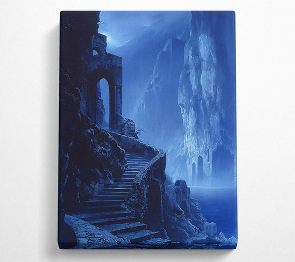  A Canvas Print of Azure Stairway To Nowhere Canvas Print