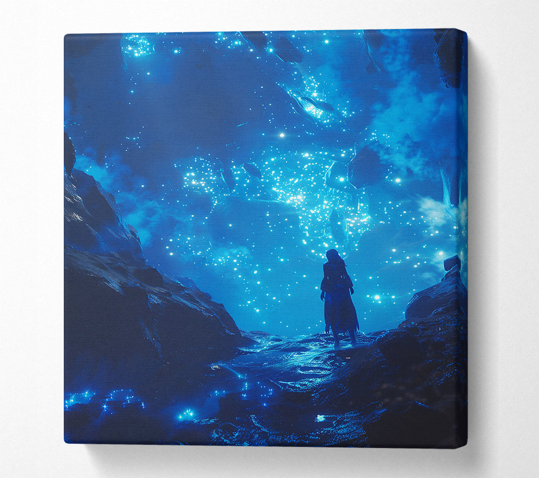  A Canvas Print of Azure Sky Whispers Canvas Art