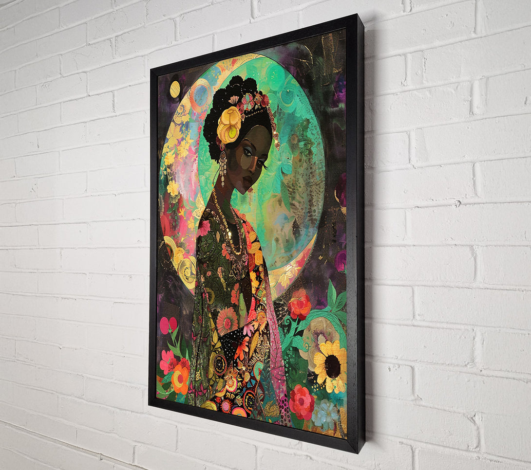 A Canvas Print of Emerald Moon Maiden Canvas Print