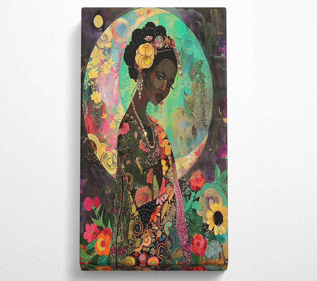  A Canvas Print of Emerald Moon Maiden Canvas Print