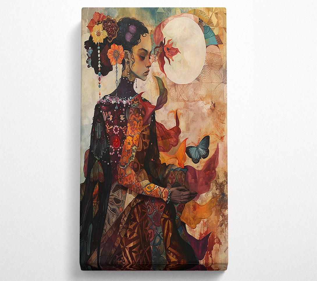  A Canvas Print of Crimson Moonlit Dreams Canvas Art