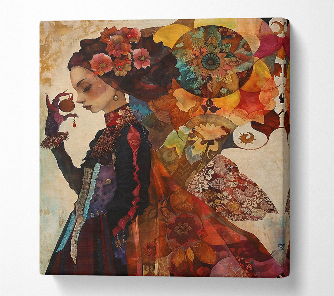  A Canvas Print of Crimson Dream Weaver Canvas Wall Art