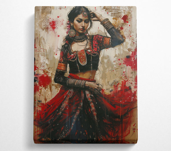  A Canvas Print of Crimson Painted Dreams Canvas Wall Art
