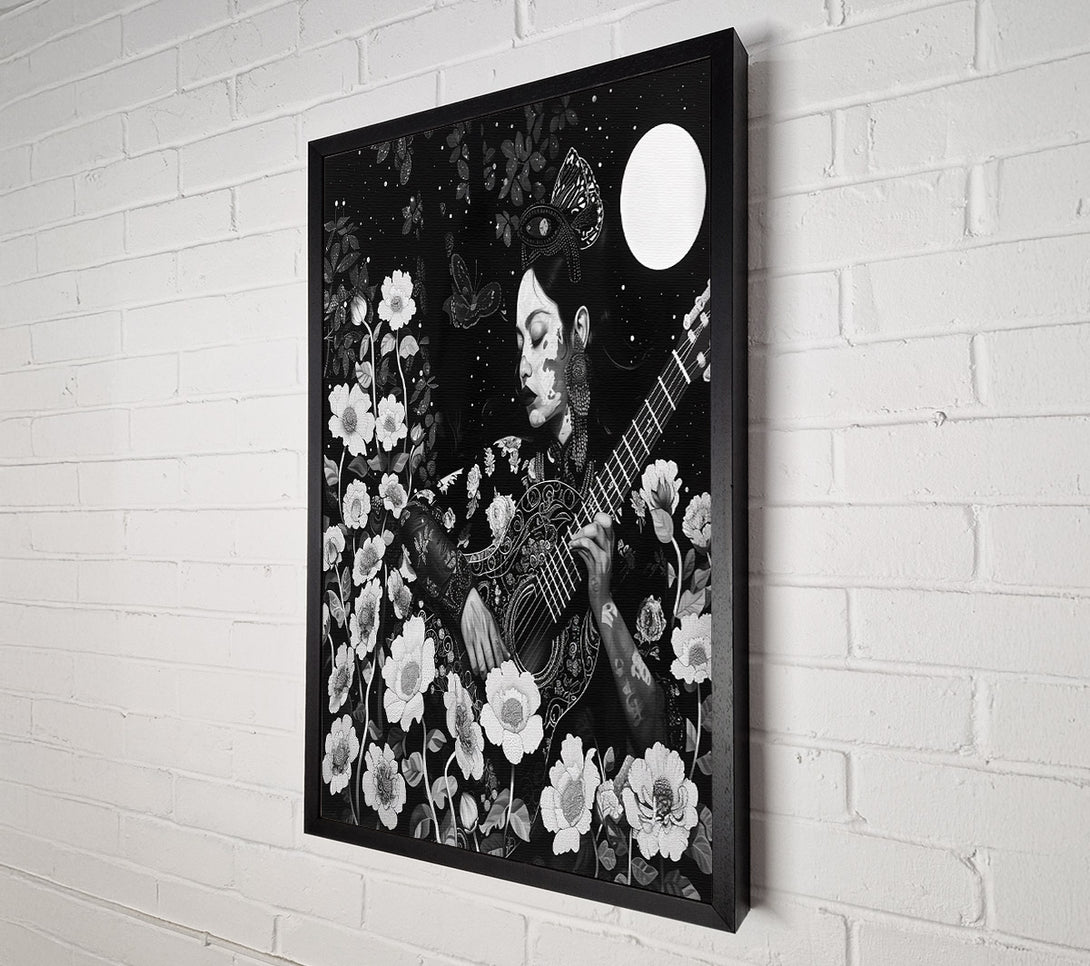  A Canvas Print of Black Moonlight Serenade Canvas Print
