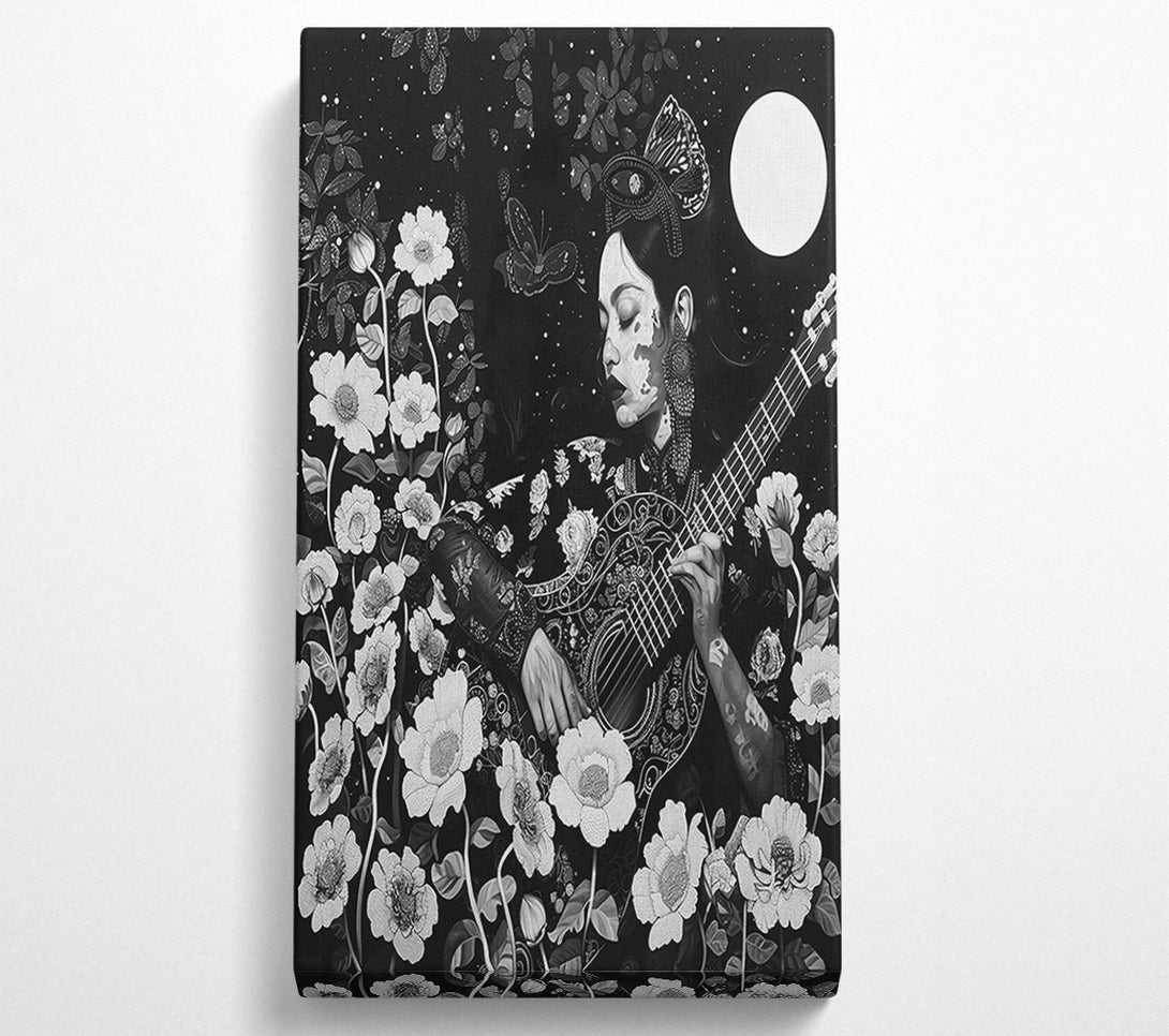  A Canvas Print of Black Moonlight Serenade Canvas Print