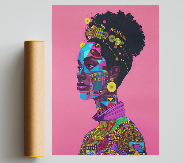 Pink Geometric Expression