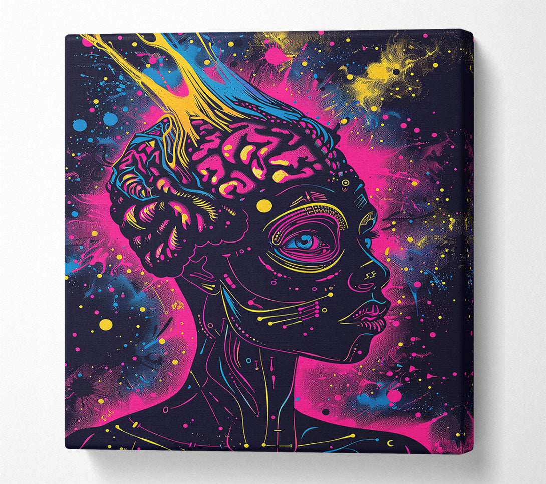  A Canvas Print of Pink Cosmic Mind Canvas Print