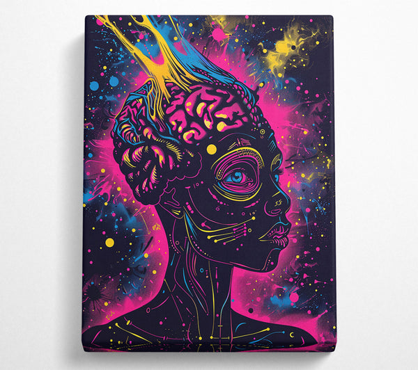  A Canvas Print of Pink Cosmic Mind Canvas Print