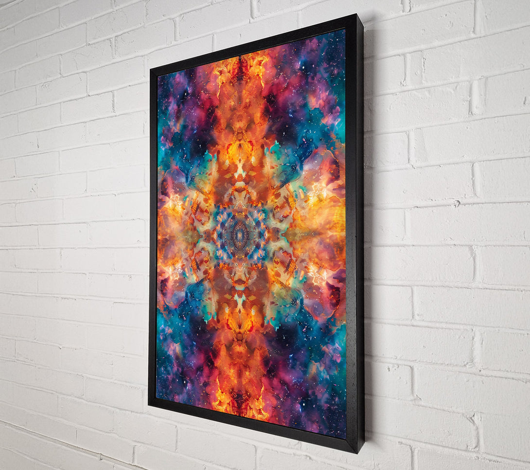  A Canvas Print of Orange Cosmic Tapestry Canvas Art