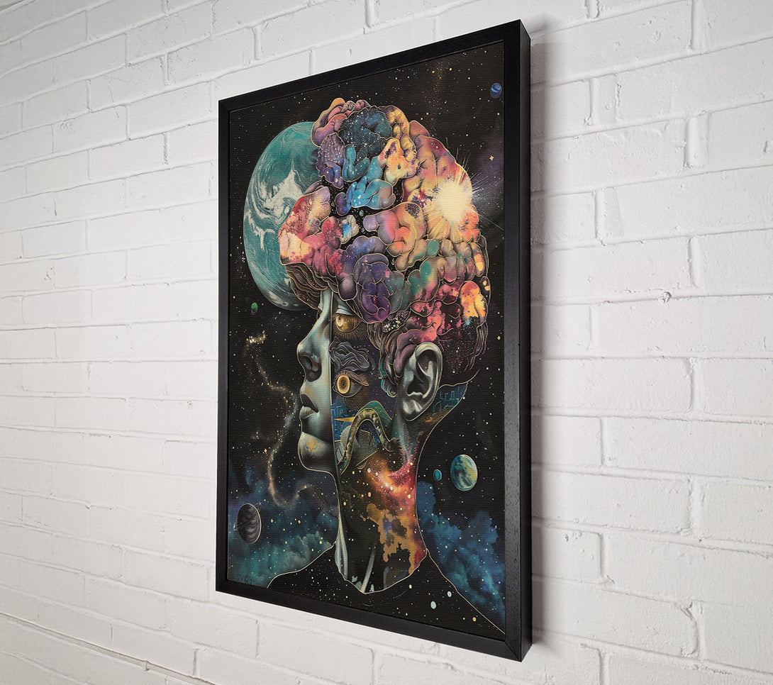  A Canvas Print of Cosmic Teal Dreams Canvas Wall Art
