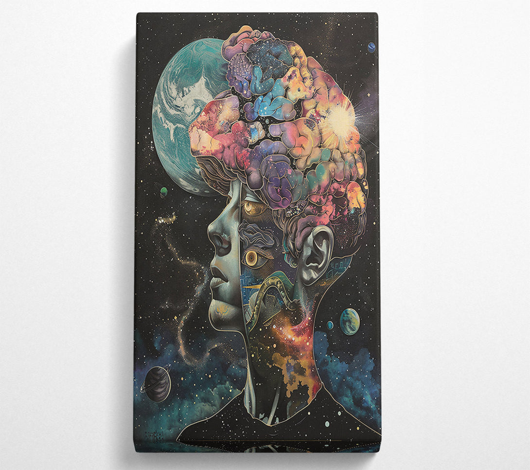  A Canvas Print of Cosmic Teal Dreams Canvas Wall Art
