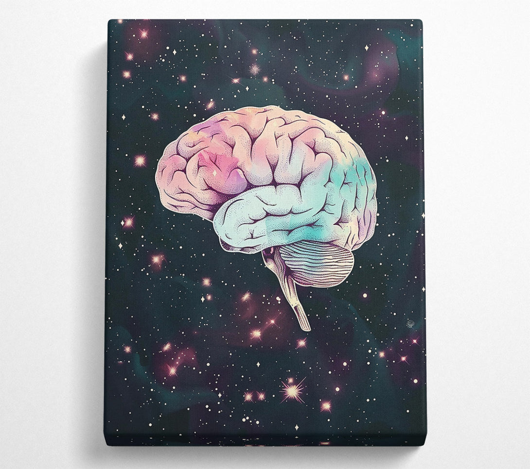  A Canvas Print of Cosmic Pink Brain Canvas Wall Art