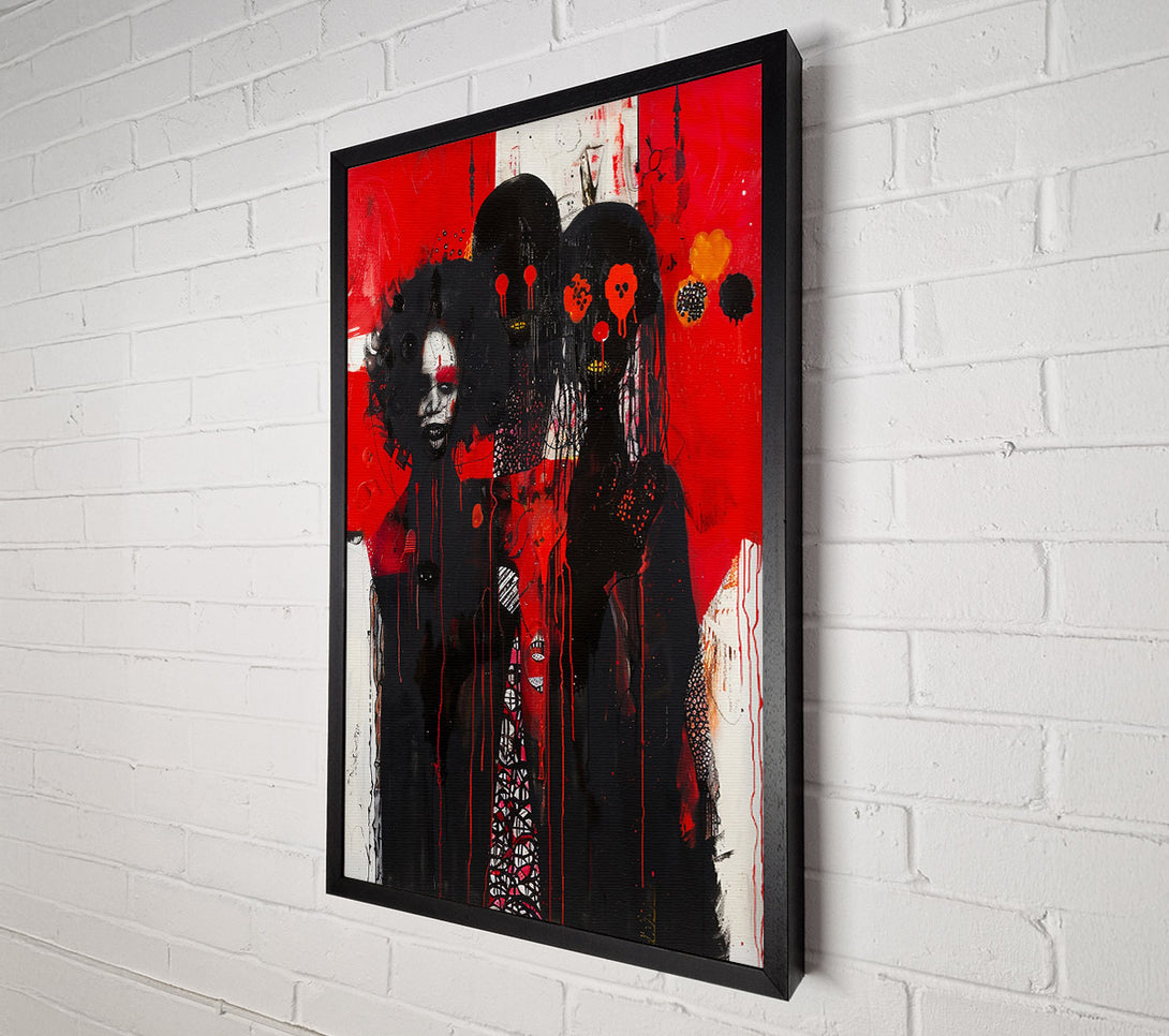  A Canvas Print of Crimson Canvas Faces Canvas Print
