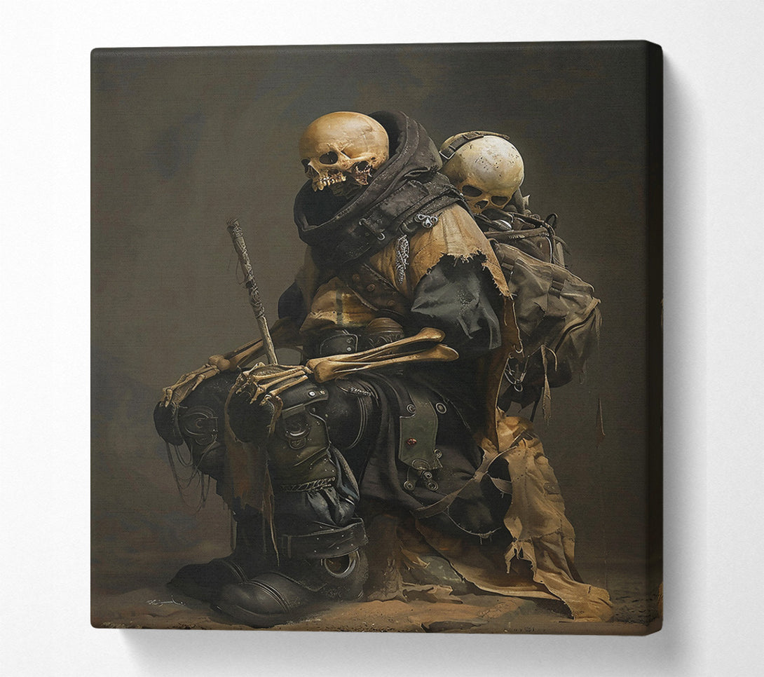 A Canvas Print of Pale Bones And Burden Canvas Wall Art
