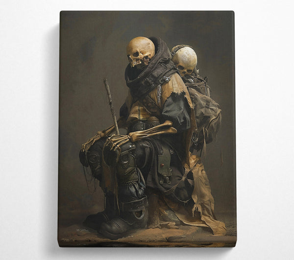  A Canvas Print of Pale Bones And Burden Canvas Wall Art
