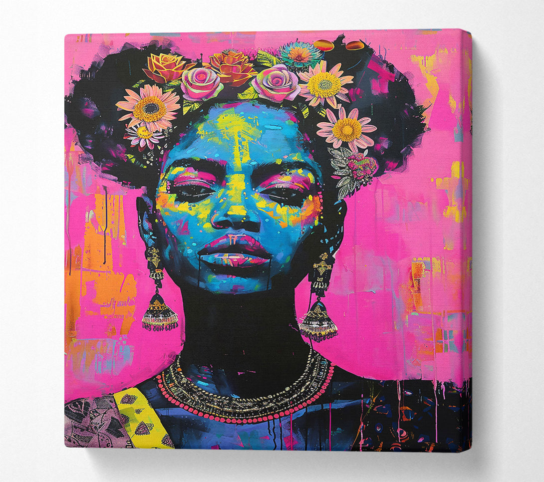  A Canvas Print of Pink Floral Majesty Canvas Art
