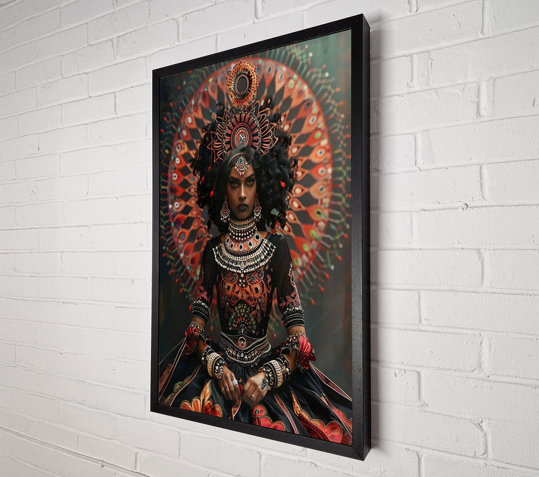  A Canvas Print of Crimson Peacock Queen Canvas Wall Art