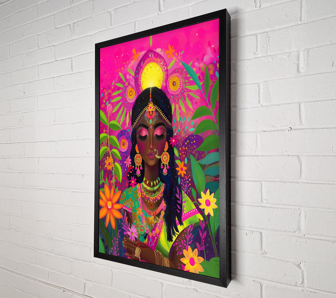  A Canvas Print of Pink Blooming Peace Canvas Print