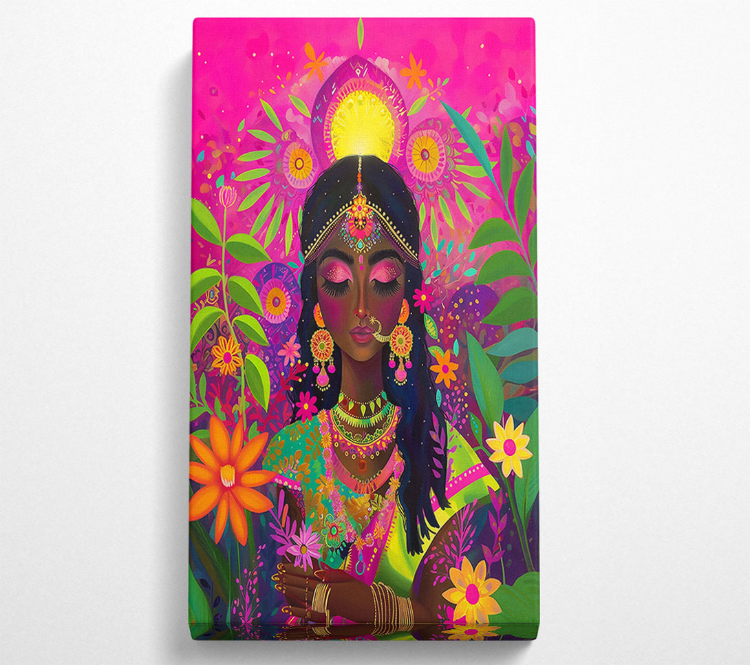  A Canvas Print of Pink Blooming Peace Canvas Print