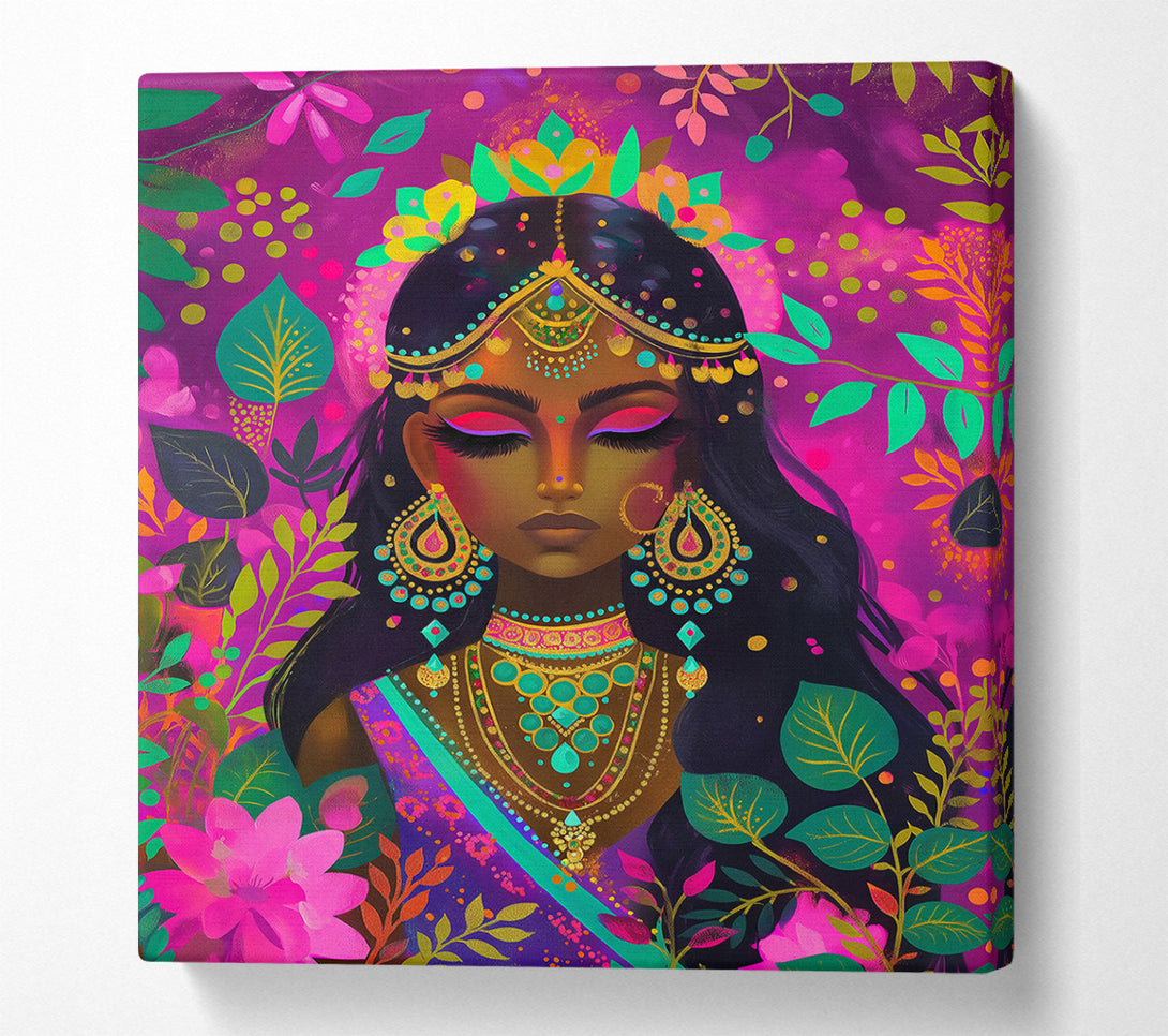  A Canvas Print of Pink Jewel Dreams Canvas Wall Art