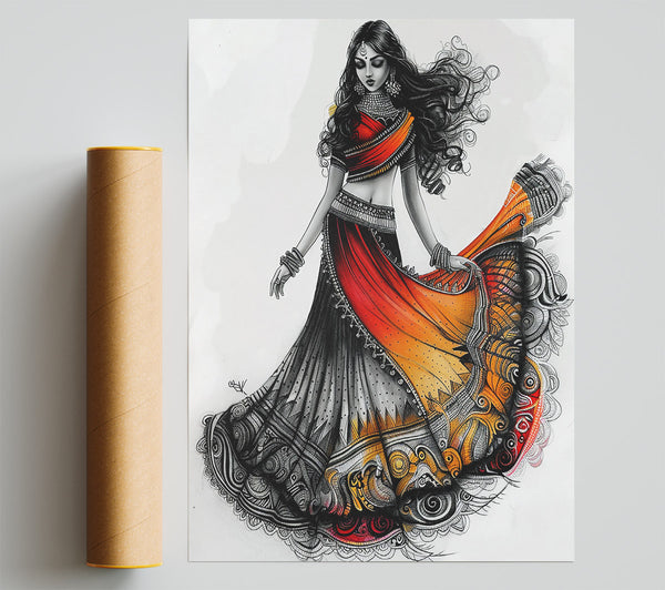 Orange And Black Dance