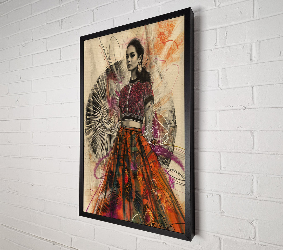  A Canvas Print of Orange Radiance Of Life Canvas Wall Art