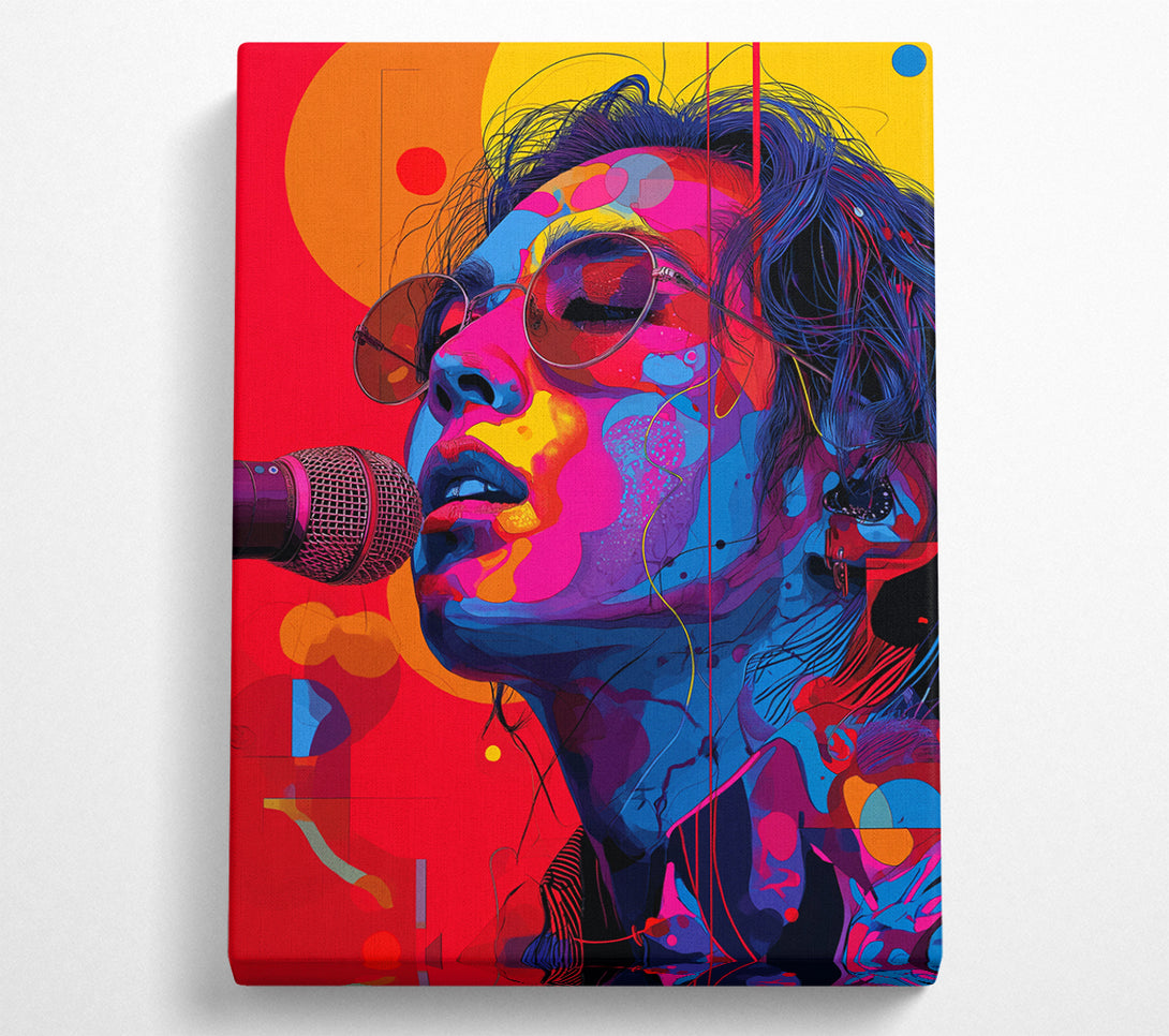  A Canvas Print of Trippy On The Mic Canvas Wall Art