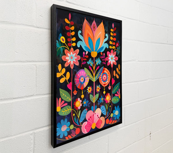 Pink And Blue Bloom