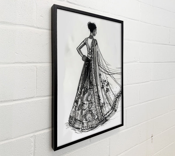 Black Draped Elegance