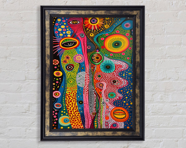 Trippy Pattern Framed Print