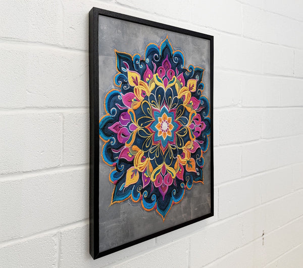 Blue Floral Mandala