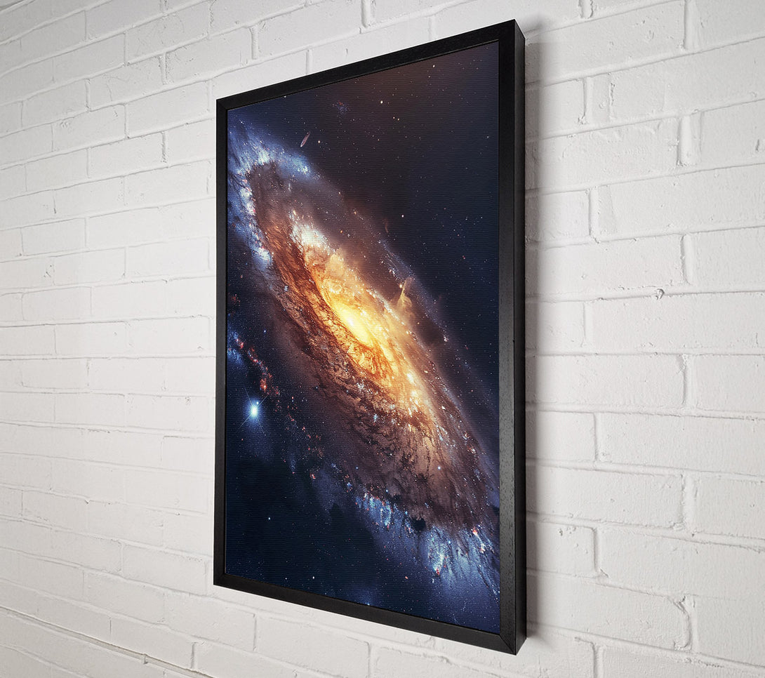  A Canvas Print of Golden Galactic Swirl Canvas Print